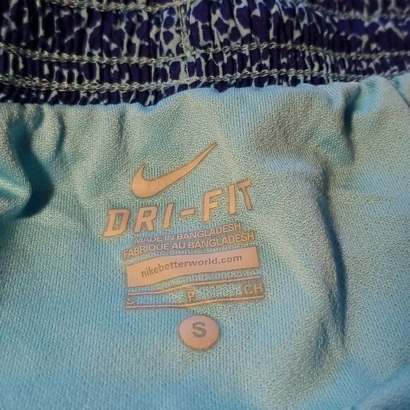 Nike Womens Dri-fit Running Shorts Lined Size S Small Blue - Picture 4 of 5